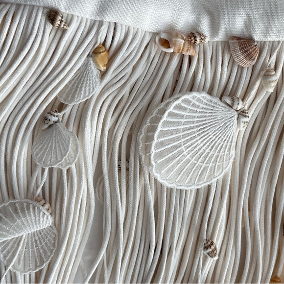 NWOT Zimmermann Postcard fringed white linen seashell skirt 3 - Picture 13 of 16
